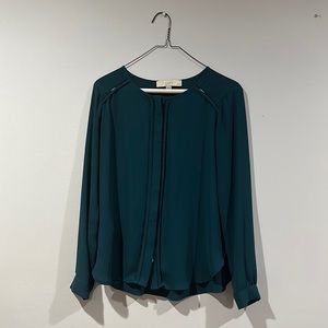 Hidden Buttoned-Down Blouse